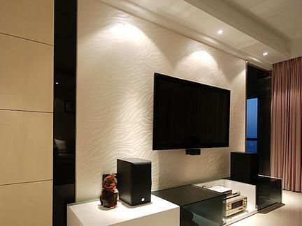 最新款硅藻泥电视背景墙效果图,简单大气硅藻泥电视背景墙效果图
