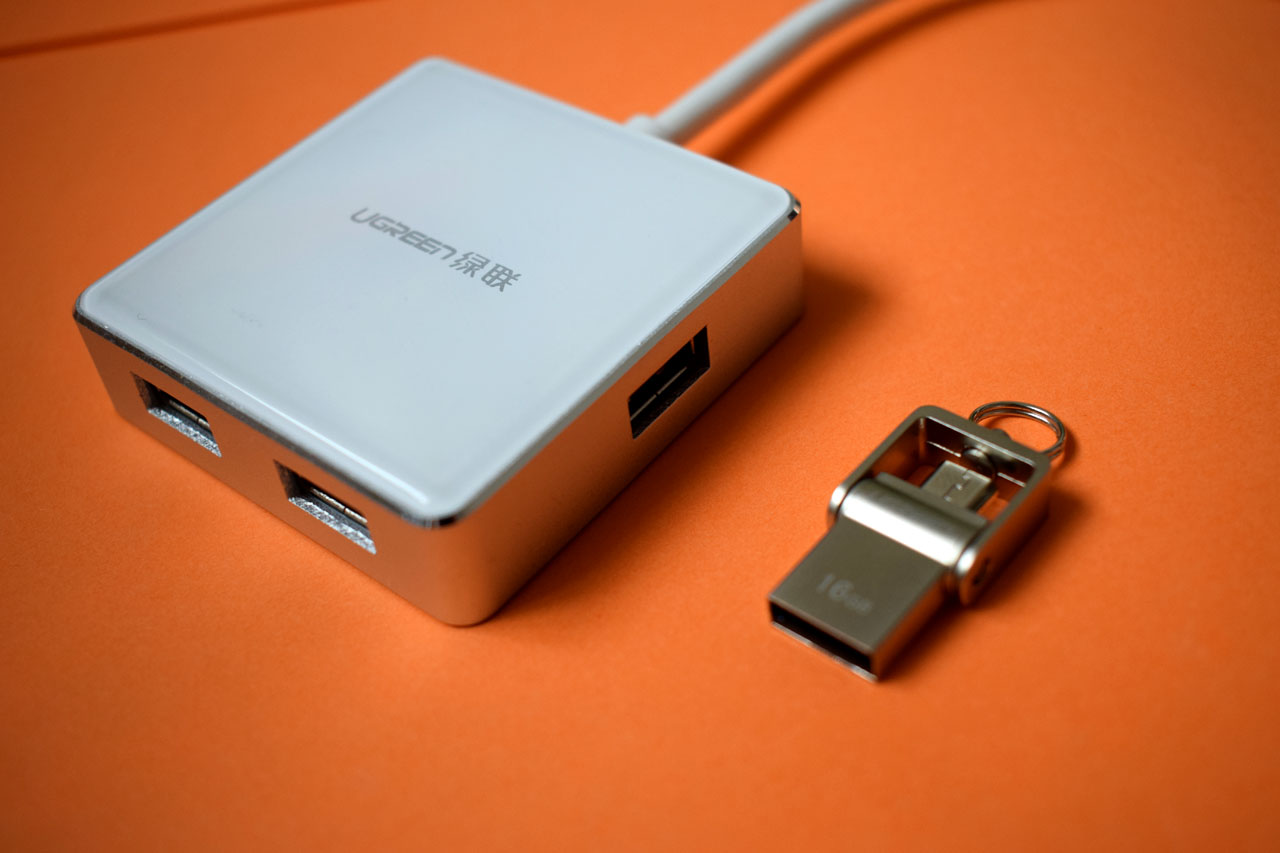 大小总相怡绿联两用U盘开箱使用报告