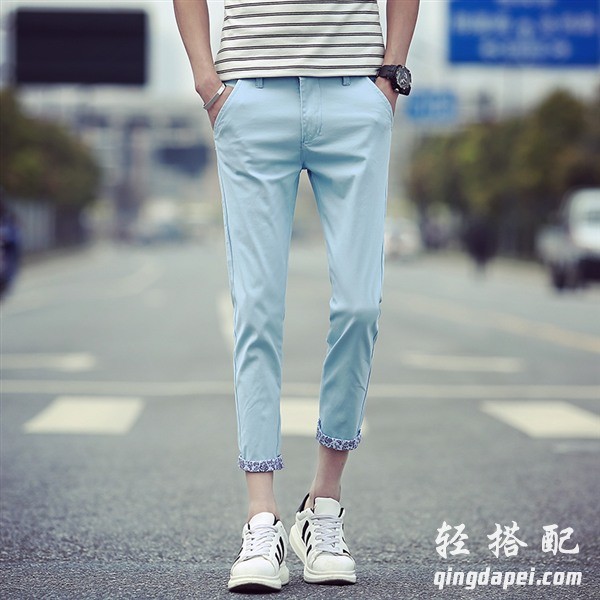 最时尚潮流小脚裤男士,男生也爱穿小脚裤