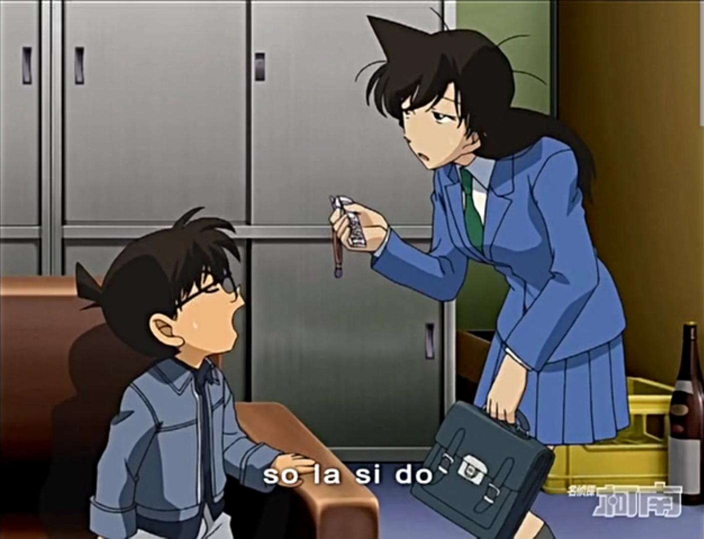 柯南搞笑视频别开腔,唱歌时的柯南