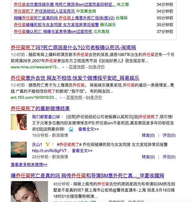 发文悼念乔任梁的明星,乔任梁发文辟谣