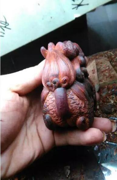 18罗汉小叶紫檀手工雕刻,正宗小叶紫檀手工雕刻图