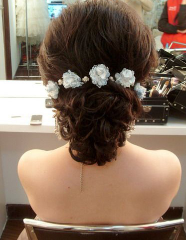 怎么学会盘头,新娘发量少发型盘头视频教学