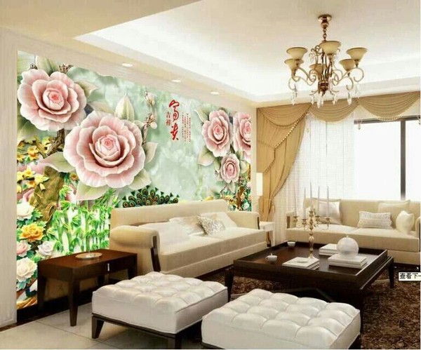 专业彩雕背景墙,彩雕背景墙效果图大全