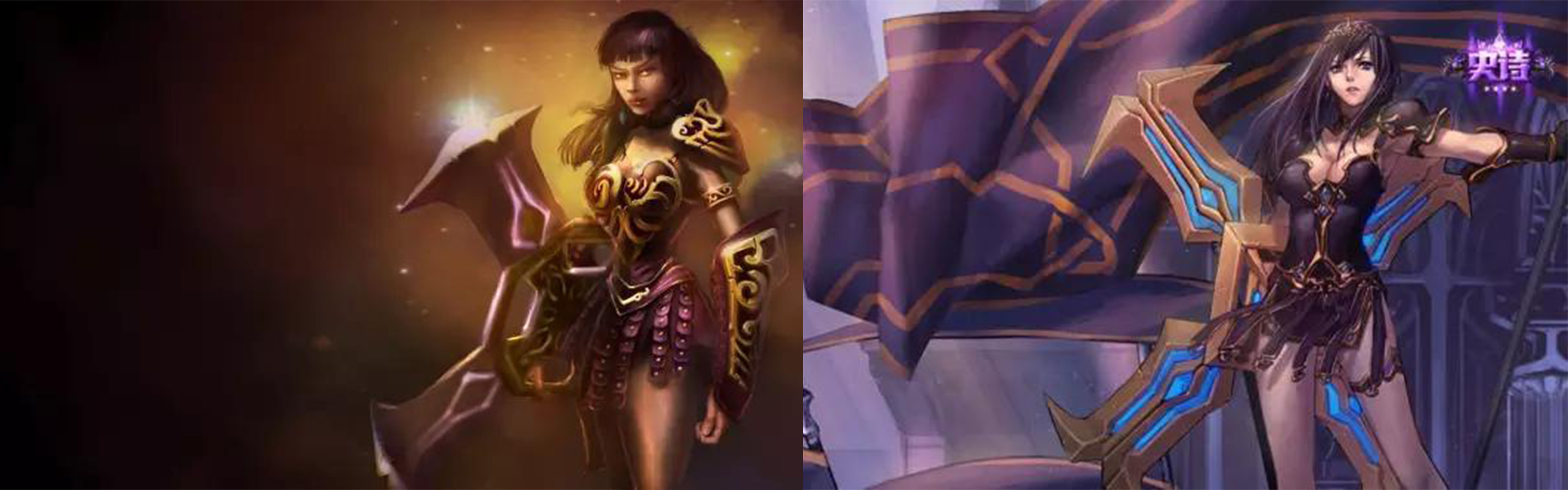 英雄联盟美服原画和国服的区别,lol美服原画与国服原画对比