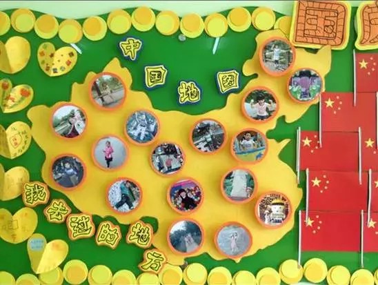 幼儿园教室秋季墙面布置简单大方,秋季国庆中秋幼儿园教室墙面布置