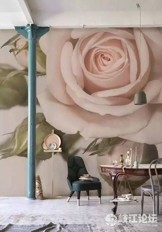 嫌白墙单调,家里墙壁太单调就试试贴点墙纸