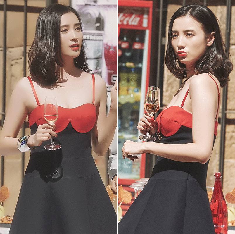 小宋佳的衣品太好了,剪完头发丑哭了