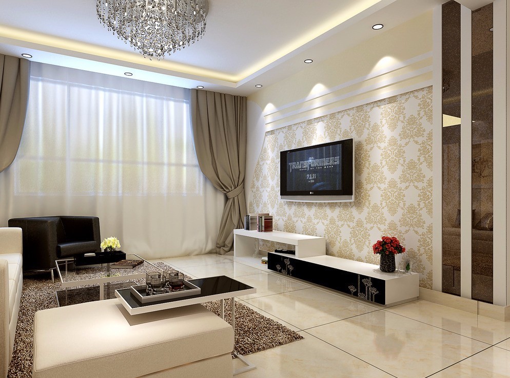 简单实用大面积电视背景墙,不踩坑的电视背景墙