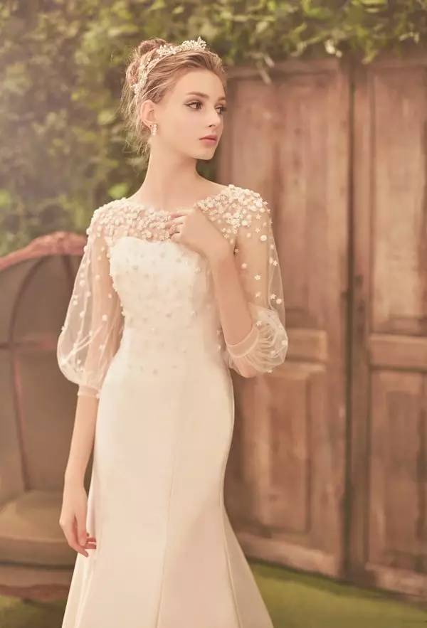 气质美女唯美梦幻婚纱,世界最美的顶级婚纱