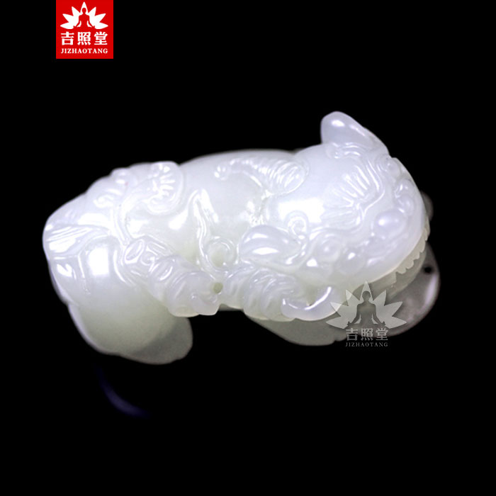 上等和田玉吊坠貔貅招财,貔貅和田玉脖挂吊坠男款