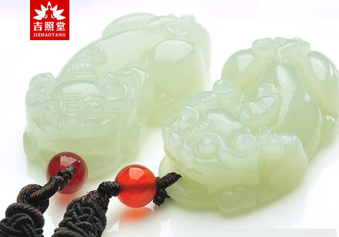 上等和田玉吊坠貔貅招财,貔貅和田玉脖挂吊坠男款