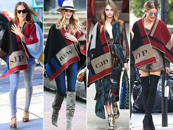 秋天如何搭配大披肩,秋季时尚大气披肩