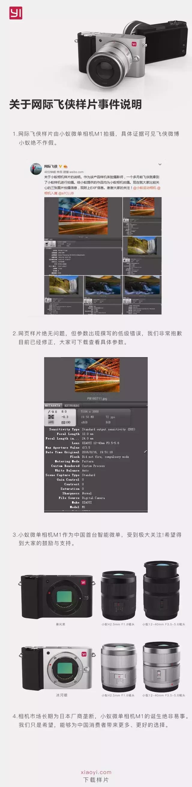 小蚁微单相当于什么,小蚁微单曝光