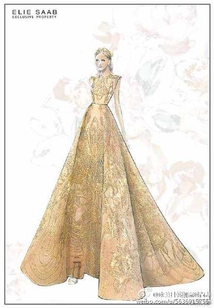 valentinogaravan官方手稿,valentino品牌红色礼服