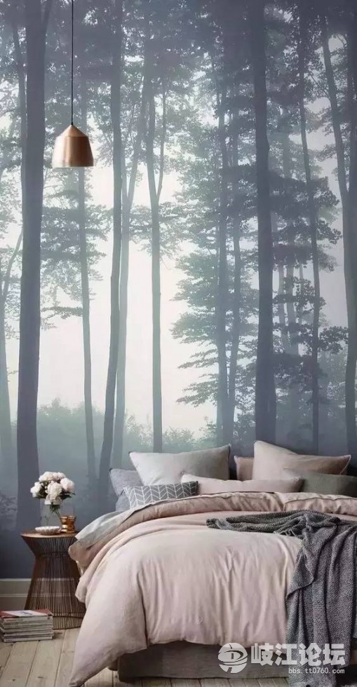 嫌白墙单调,家里墙壁太单调就试试贴点墙纸