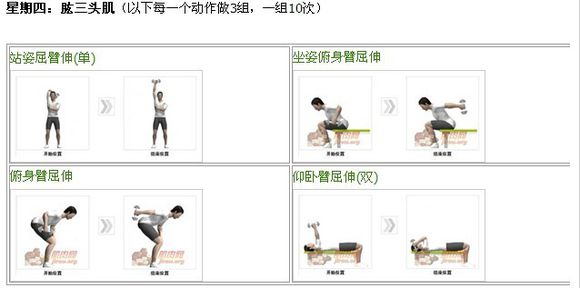 哑铃凳和哑铃健身计划,哑铃居家健身一周计划