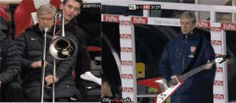 昨晚西班牙人唱今晚德国人跳，温格来伴奏