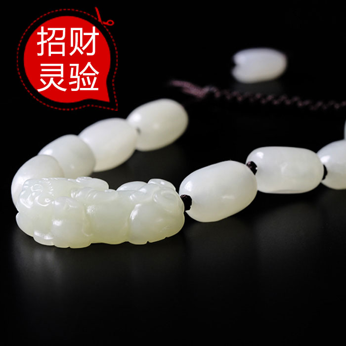 上等和田玉吊坠貔貅招财,貔貅和田玉脖挂吊坠男款