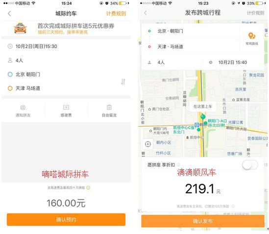 滴滴拼车哪个平台比较便宜,在温州拼车滴滴好还是嘀嗒好