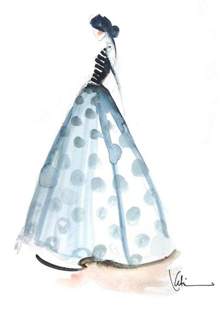 valentinogaravan官方手稿,valentino品牌红色礼服