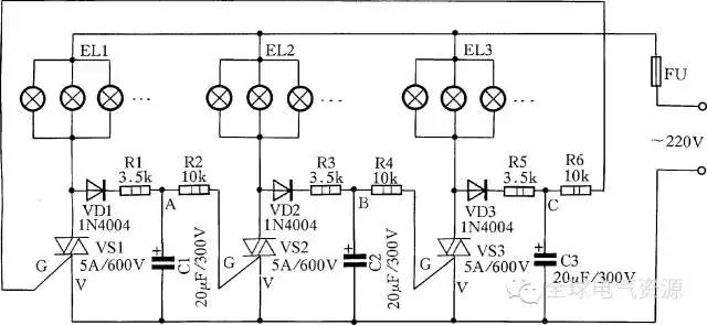 雷士灯具客厅灯接线图,灯具分控器怎么接线图