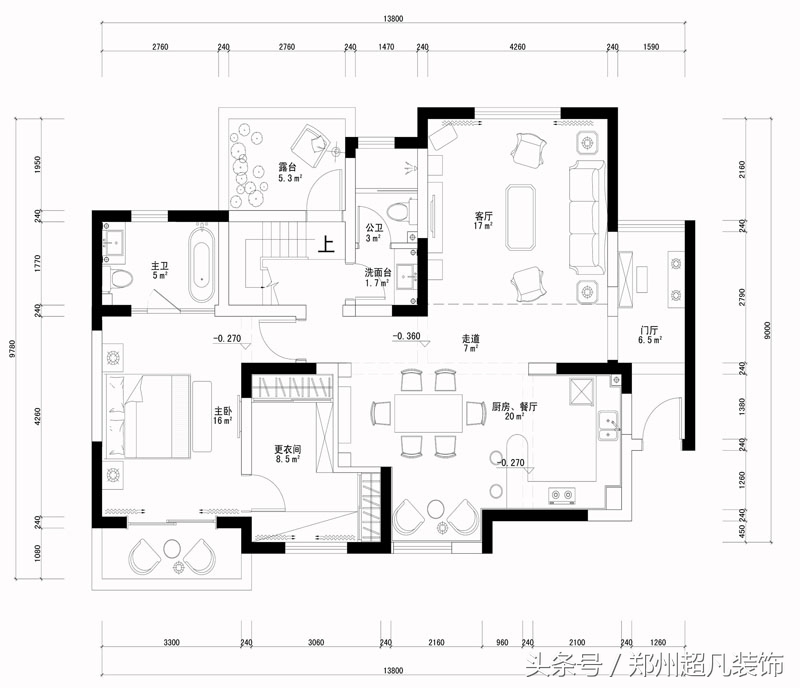 200平方复式新中式装修风格,郑州200平复式装修大概多少钱