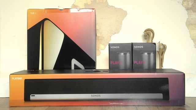 4个音箱同时播放,4个音箱组合