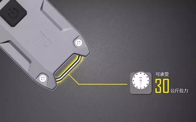 钥匙上挂防水小手电筒,可挂在钥匙扣上的强光灯