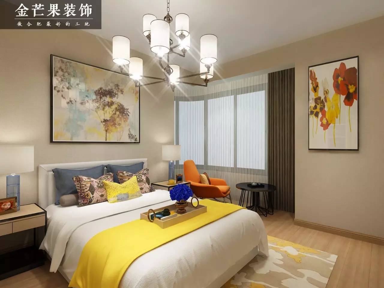 合肥金芒果装饰真实评价,合肥金芒果装饰实景现代简约风