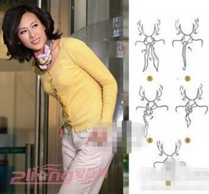 女士丝巾的16种系法和搭配图解,怎样系女士丝巾
