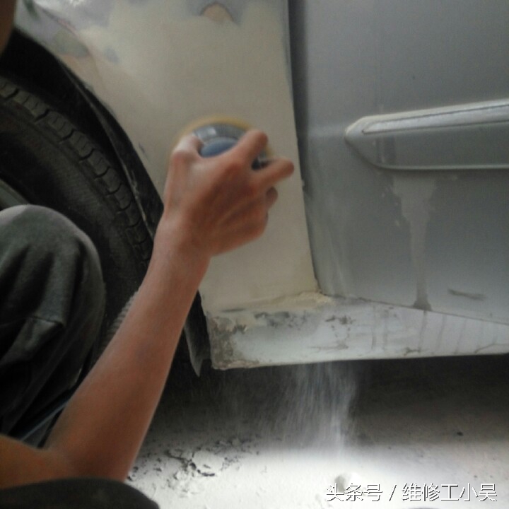 汽车钣金喷漆凹陷修复全过程,汽车钣金喷漆修补