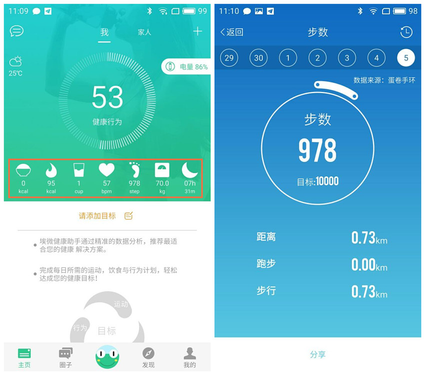 埃微手环新款带血压体温评测,蛋卷智能手环