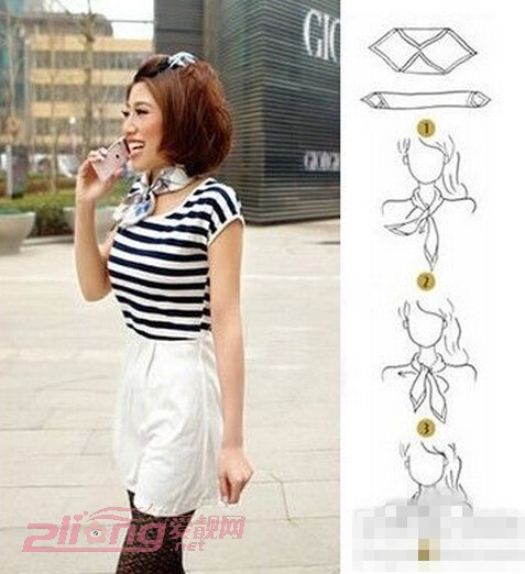 女士丝巾的16种系法和搭配图解,怎样系女士丝巾