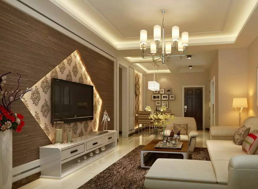 简单实用大面积电视背景墙,不踩坑的电视背景墙