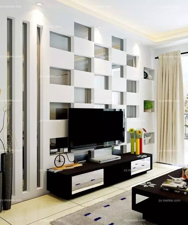 简单实用大面积电视背景墙,不踩坑的电视背景墙