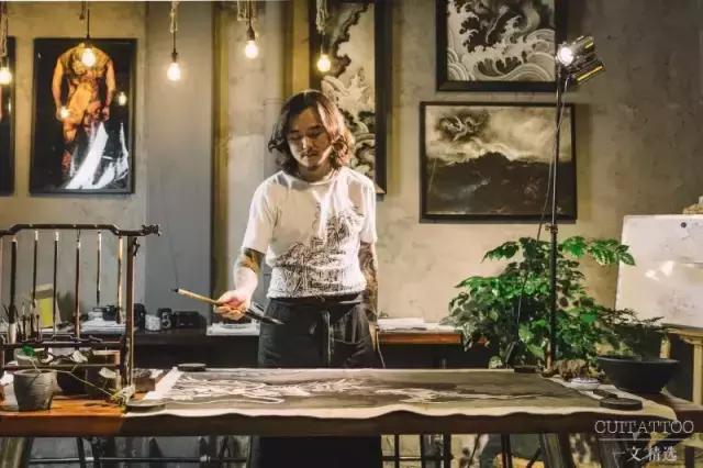 刘文龙纹身,中国古文字纹身图案手稿