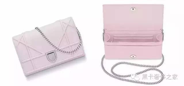 dior中古马鞍钱包,dior漆皮链条钱包