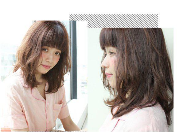 好看的气质中长发发型图片大全,文艺简约中长发发型图片