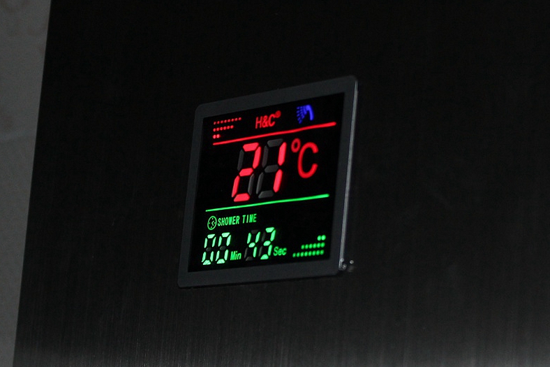 水力发电花洒套装数显,智能恒温淋浴花洒使用