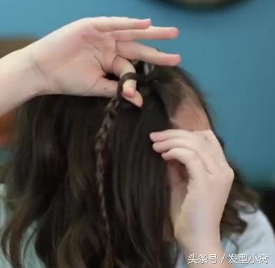 带刘海简单编发长发适合手残党,无刘海手残党编发中短发