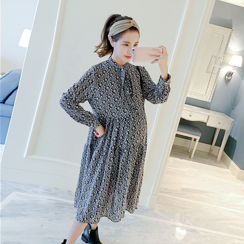 孕妇装秋冬连衣裙时尚辣妈,秋款孕妇装好看又时髦