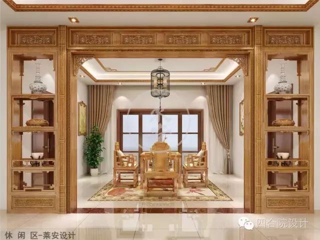 简约大气小户型中式红木装修风格,上海红木中式装修风格客厅效果图