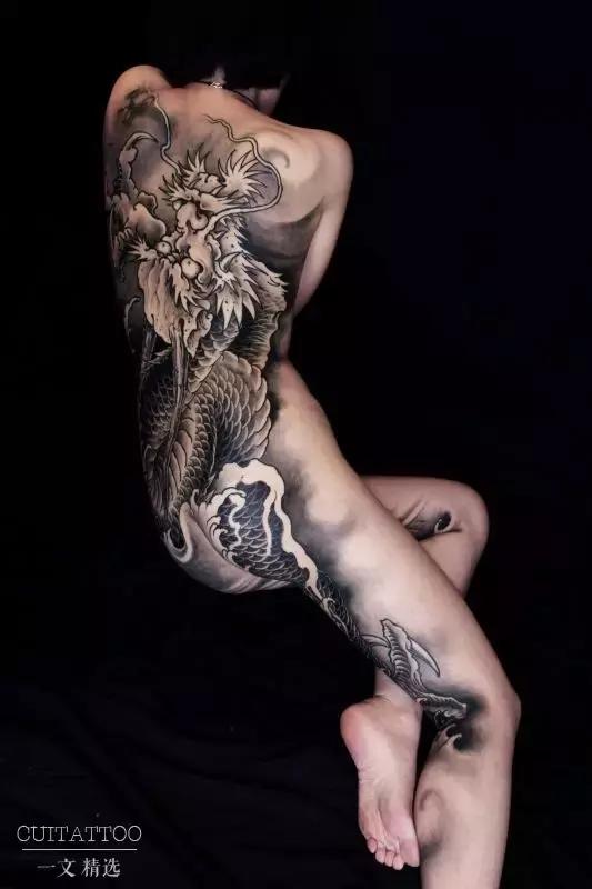 刘文龙纹身,中国古文字纹身图案手稿