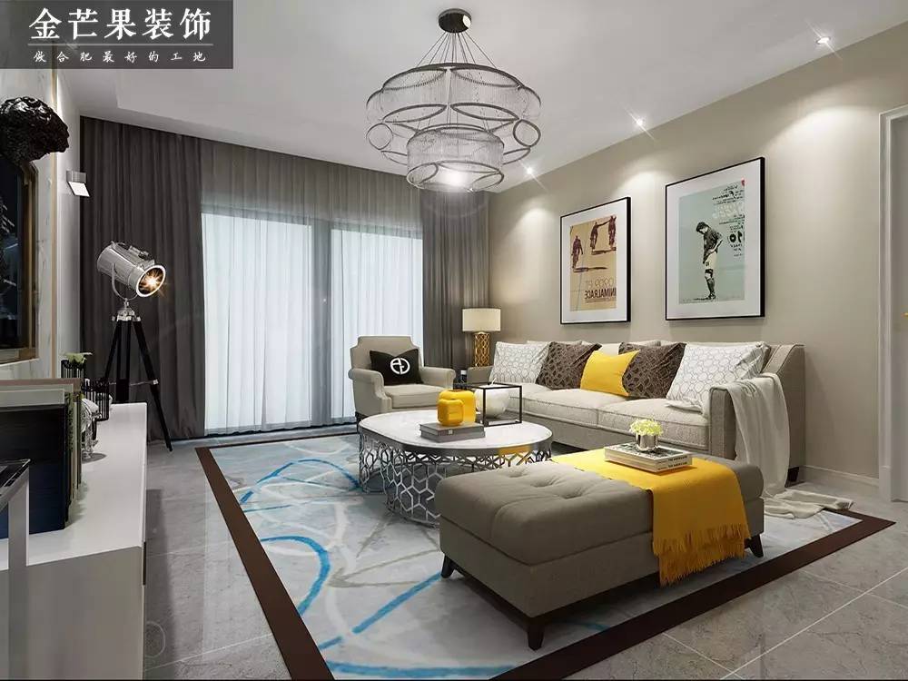 合肥金芒果装饰真实评价,合肥金芒果装饰实景现代简约风