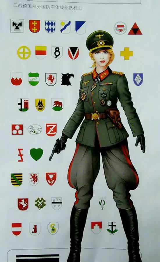 苏联女兵美照 (俄罗斯二战军装模特)