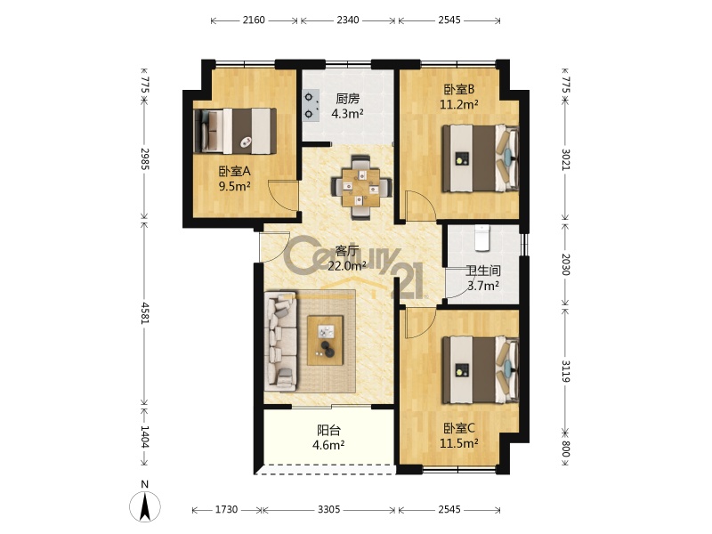 管城绿都澜湾户型,郑州市绿都澜湾A2户型