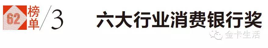金卡奖揭晓北京银行、招商银行、邮政储蓄、光大银行、平安银行、工商银行分别成为六大行业消费银行排名首位