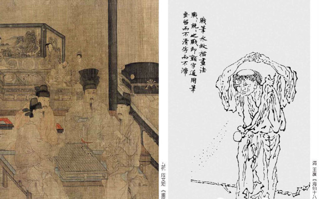 浅析中国画中的线描艺术,中国画的白描中有几种线描