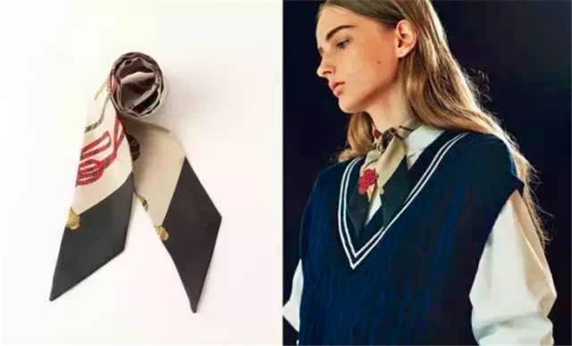 石原里美明星同款丝巾系法,石原里美用丝巾扎头发